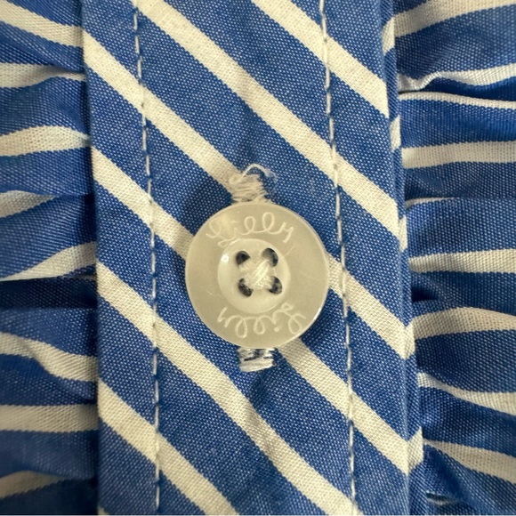 Lilly Pulitzer Jonni Button Front Ruffle Shirt - Picture 8 of 13